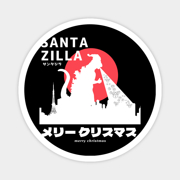 King of the Monster Santazilla Magnet by tosleep